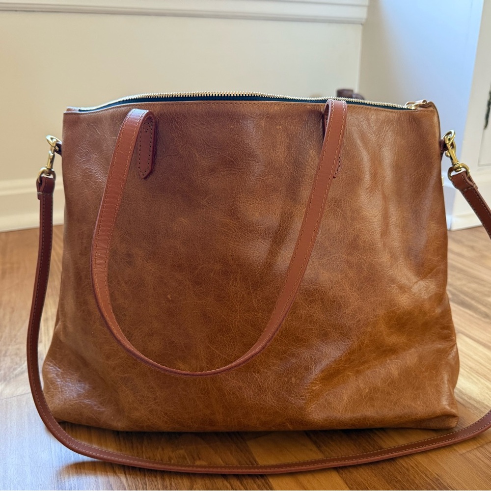 K. Slade American Made Leather Carryall Tote - Picture 2 of 16